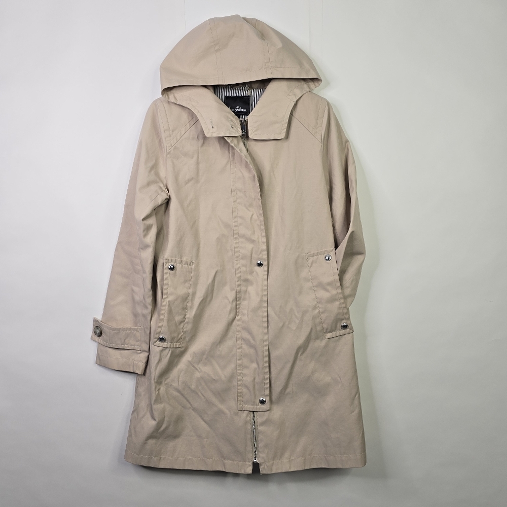 Sam Edelman Beige Hooded Anorak Coat